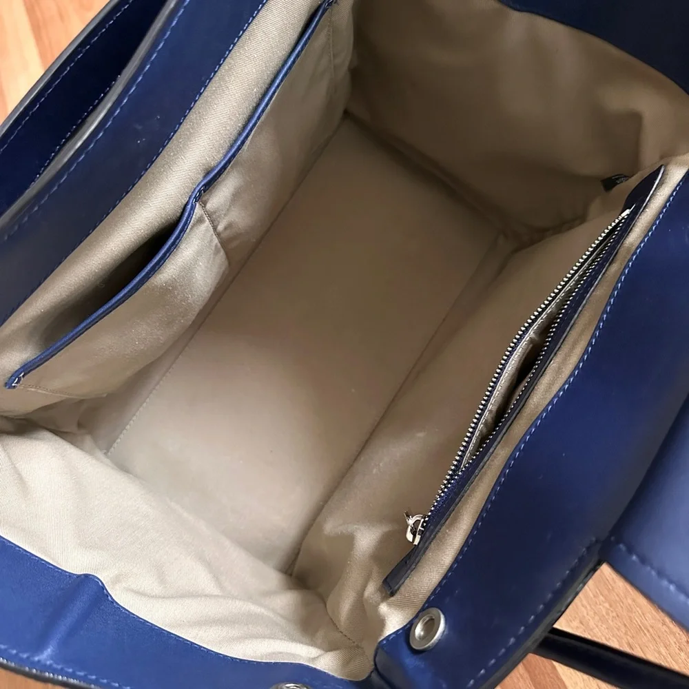 Michael Kors Collection Bancroft Medium Navy Blue - Picture 7 of 8